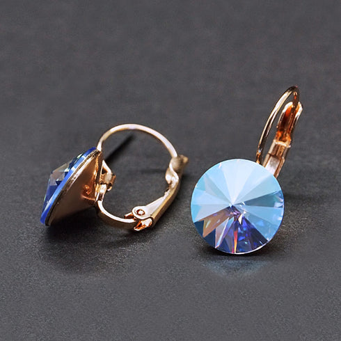 Auskari "Klaris II (Sapphire Shimmer)" ar Swarovski™ kristāliem